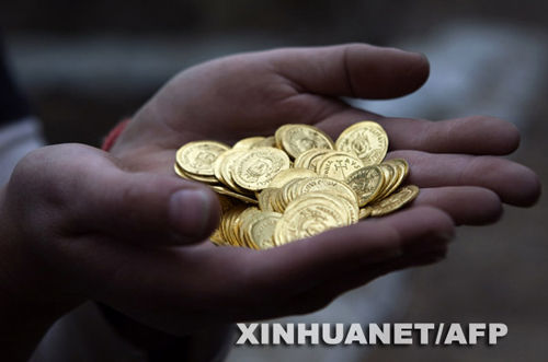 以色列考古学家发现罕见的古代金币