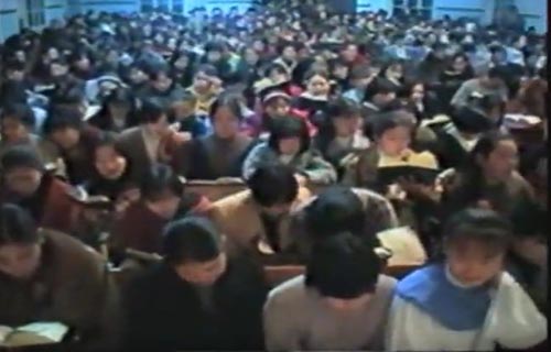 九十年代安息日会聚会情景
